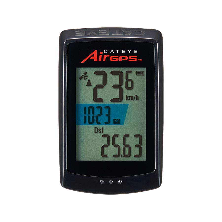 650482-02::0::650482-02::CatEye, AirGPS, Cyclomètre, Noir