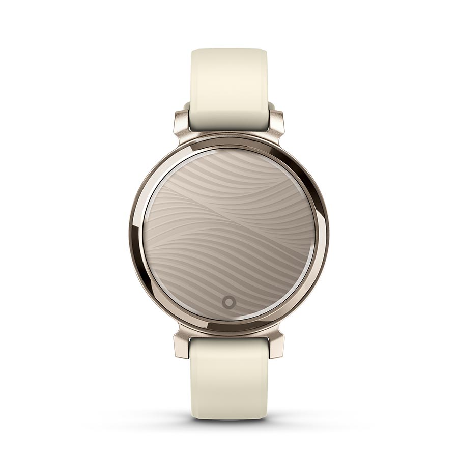 650511-01::1::650511-01::Garmin, Lily 2, Montre, Couleur de la montre: Crème Or, Bracelet: Coconut - Silicone
