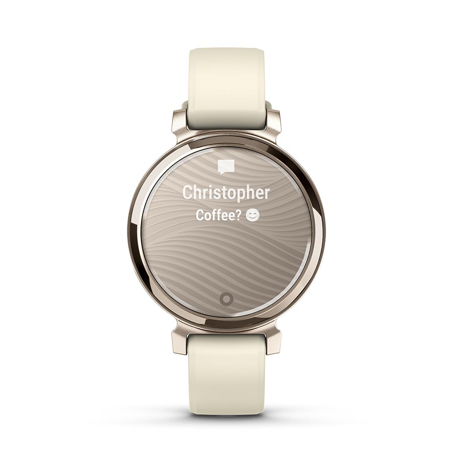 650511-01::3::650511-01::Garmin, Lily 2, Montre, Couleur de la montre: Crème Or, Bracelet: Coconut - Silicone