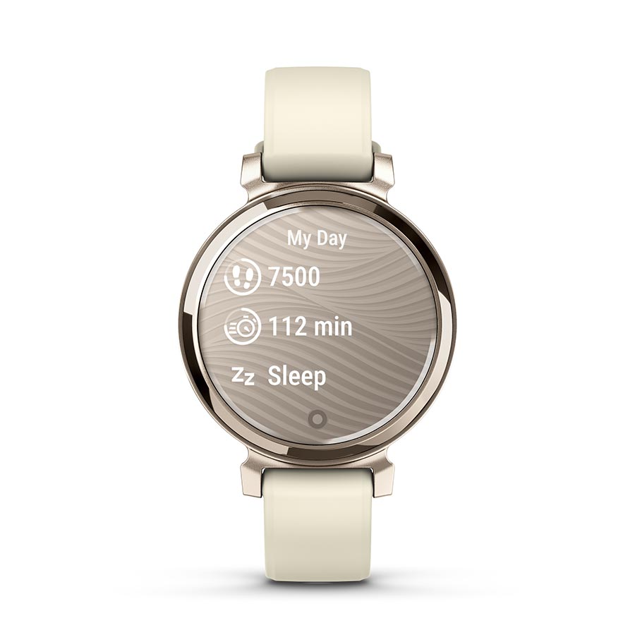 650511-01::5::650511-01::Garmin, Lily 2, Montre, Couleur de la montre: Crème Or, Bracelet: Coconut - Silicone