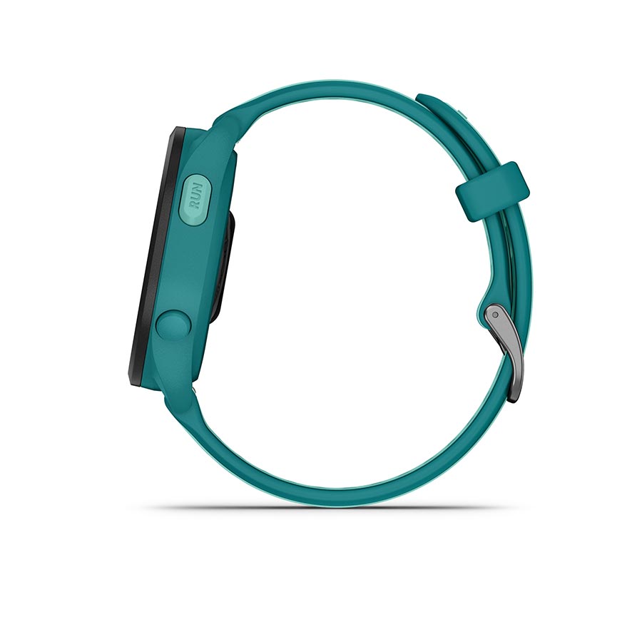 650513-02::4::650513-02::Garmin, Forerunner 165 Music, Montre, Couleur de la montre: Turquoise, Bracelet: Aqua - Silicone