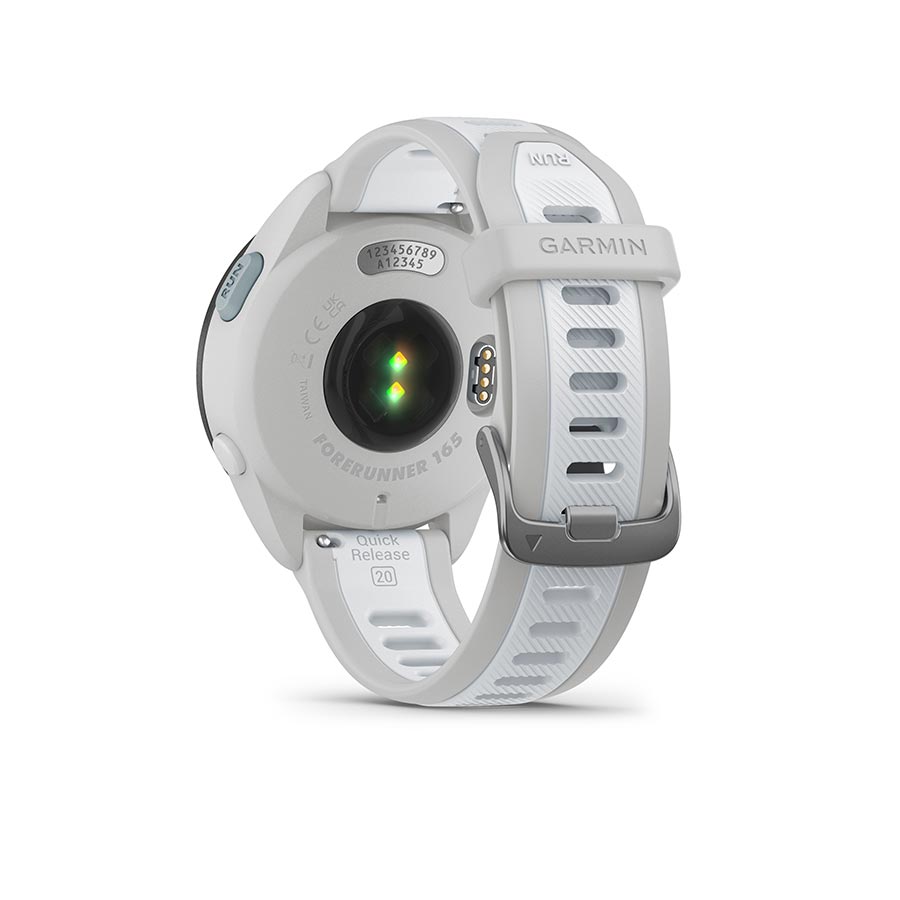 650514-01::5::650514-01::Garmin, Forerunner 165, Montre, Couleur de la montre: Gris, Bracelet: Pierre Blanche - Silicone