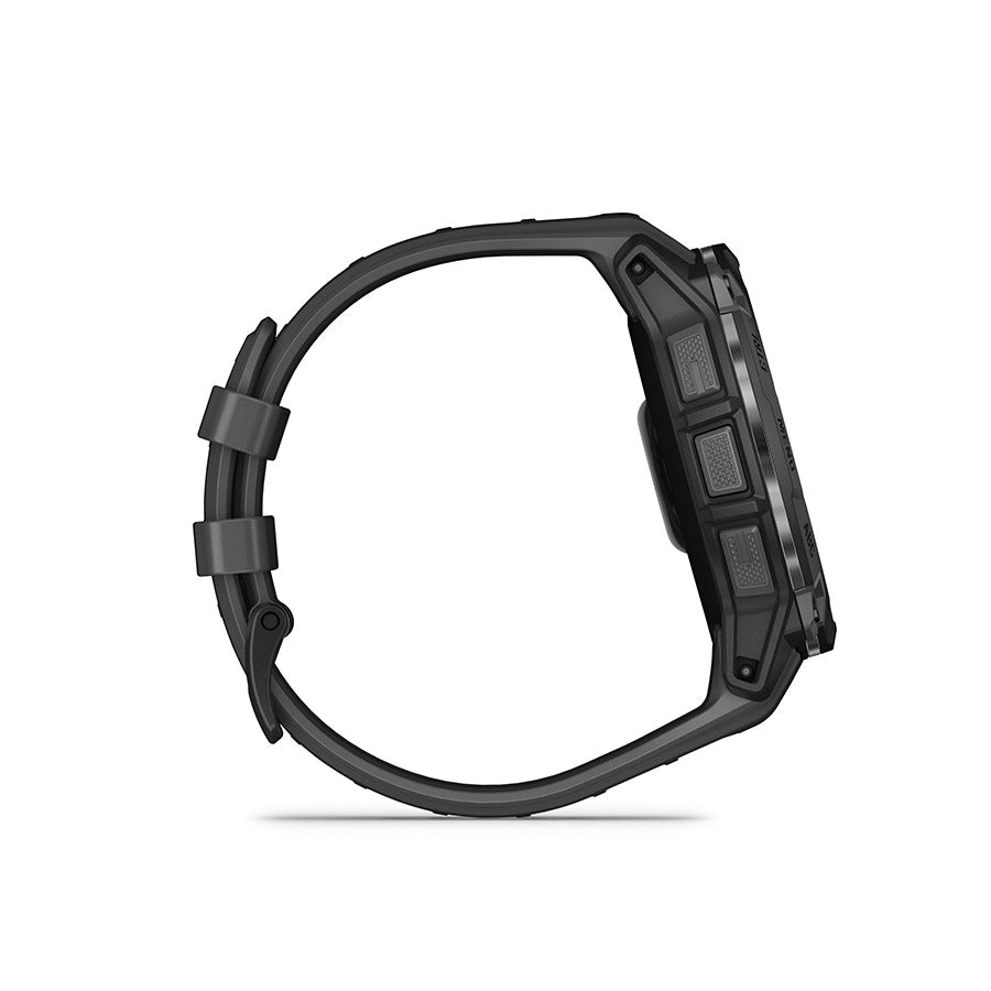 650540-02::4::650540-02::Garmin, Instinct 3 50mm AMOLED, Montre, Couleur de la montre: Noir, Bracelet: Anthracite - Silicone