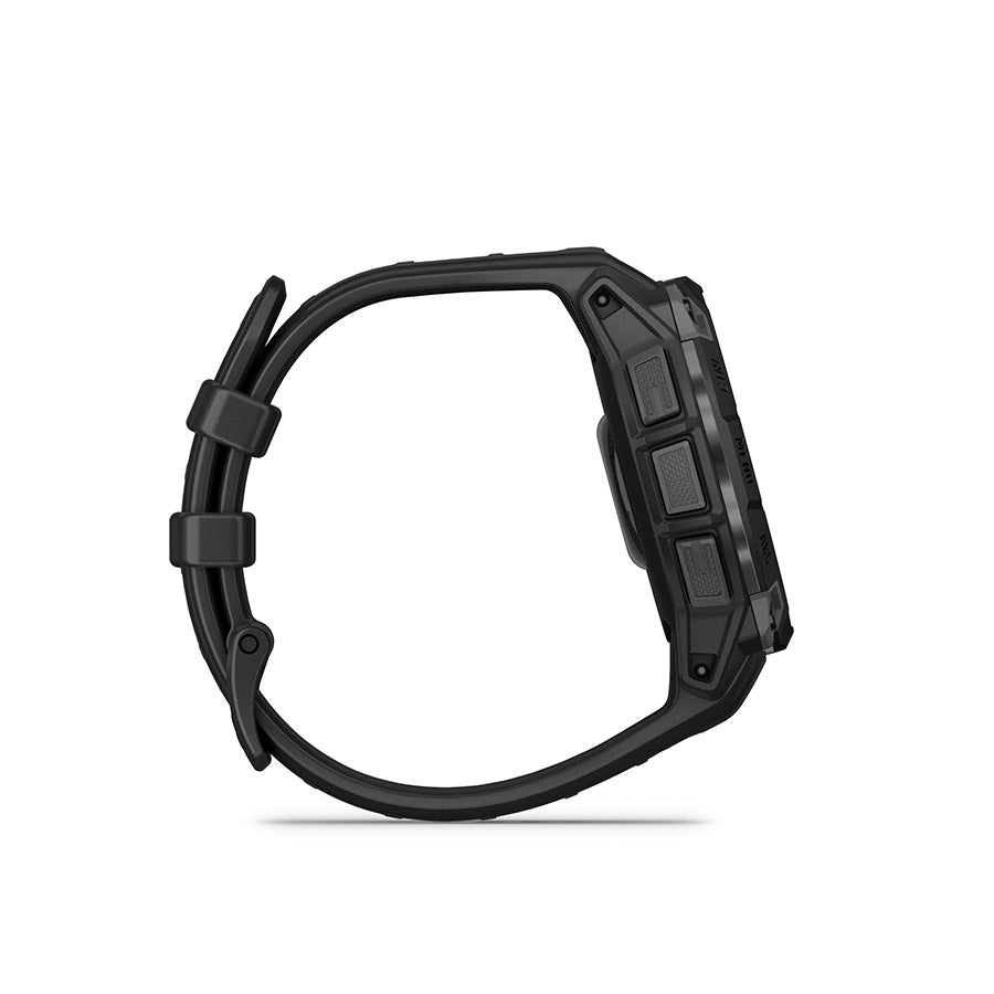 650541-02::4::650541-02::Garmin, Instinct 3 45mm AMOLED, Montre, Couleur de la montre: Noir, Bracelet: Noir - Silicone