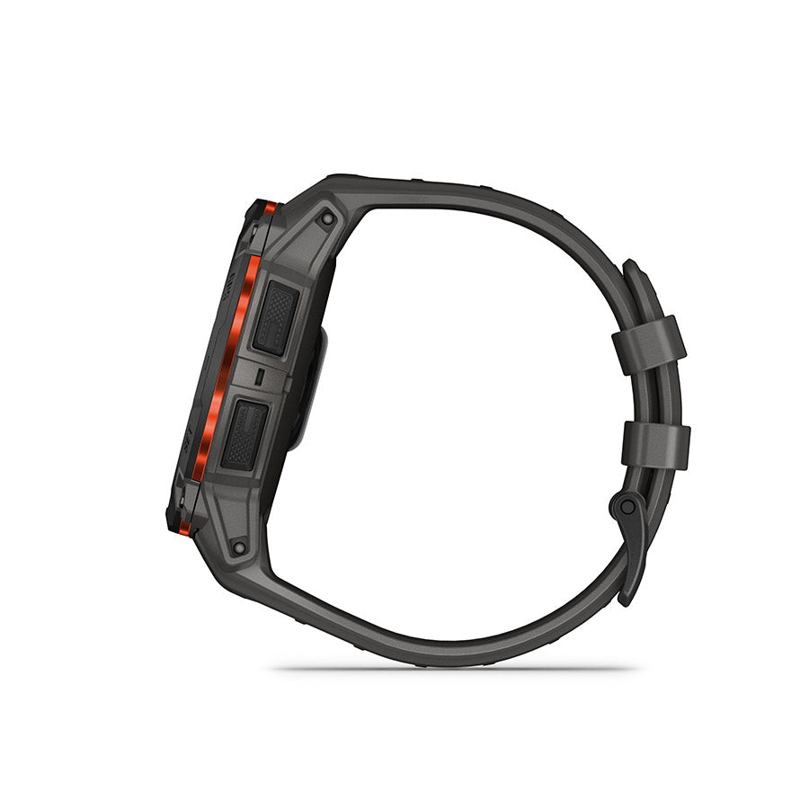 650542-01::4::650542-01::Garmin, Instinct 3 50mm Solar, Montre, Couleur de la montre: Noir, Bracelet: Anthracite - Silicone