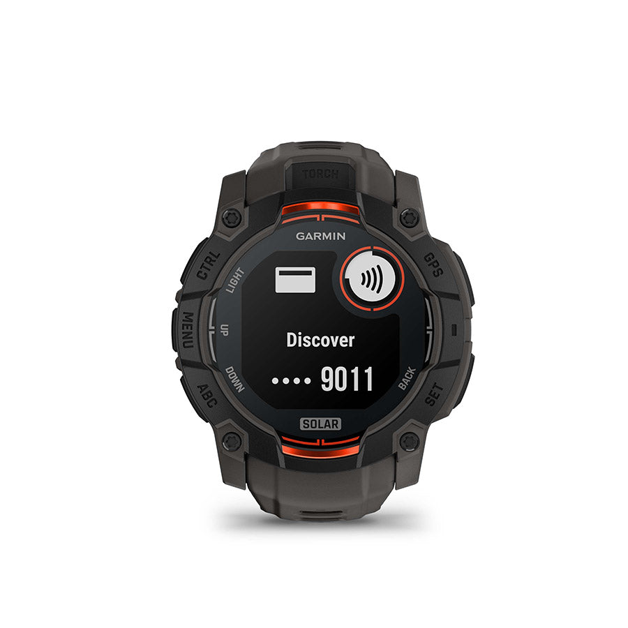 650542-01::13::650542-01::Garmin, Instinct 3 50mm Solar, Montre, Couleur de la montre: Noir, Bracelet: Anthracite - Silicone