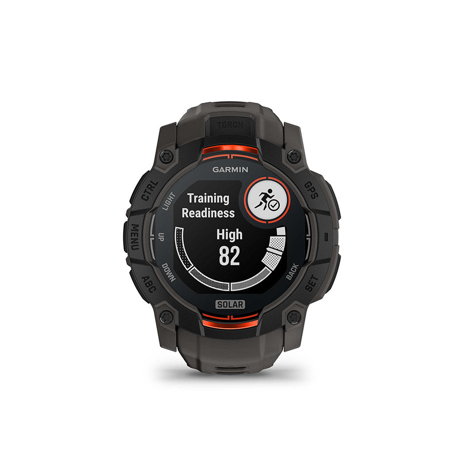 650542-01::14::650542-01::Garmin, Instinct 3 50mm Solar, Montre, Couleur de la montre: Noir, Bracelet: Anthracite - Silicone