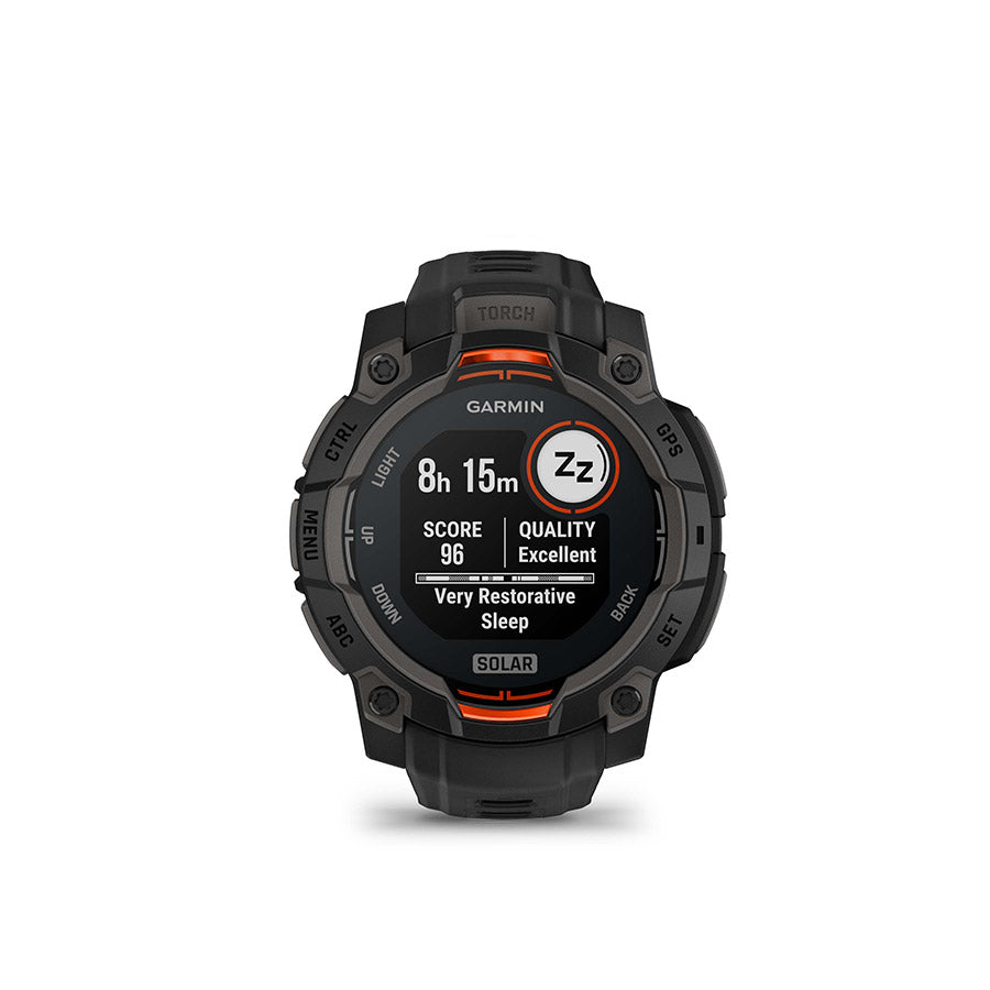 650543-01::11::650543-01::Garmin, Instinct 3 45mm Solar, Montre, Couleur de la montre: Noir, Bracelet: Noir - Silicone