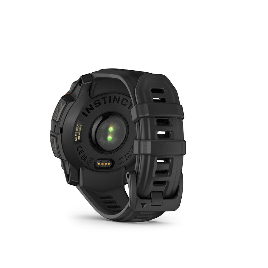 650543-01::17::650543-01::Garmin, Instinct 3 45mm Solar, Montre, Couleur de la montre: Noir, Bracelet: Noir - Silicone