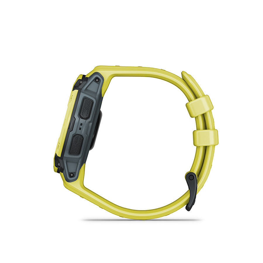 650544-01::12::650544-01::Garmin, Instinct E 45mm, Montre, Couleur de la montre: Lime électrique, Bracelet: Lime électrique - Silicone