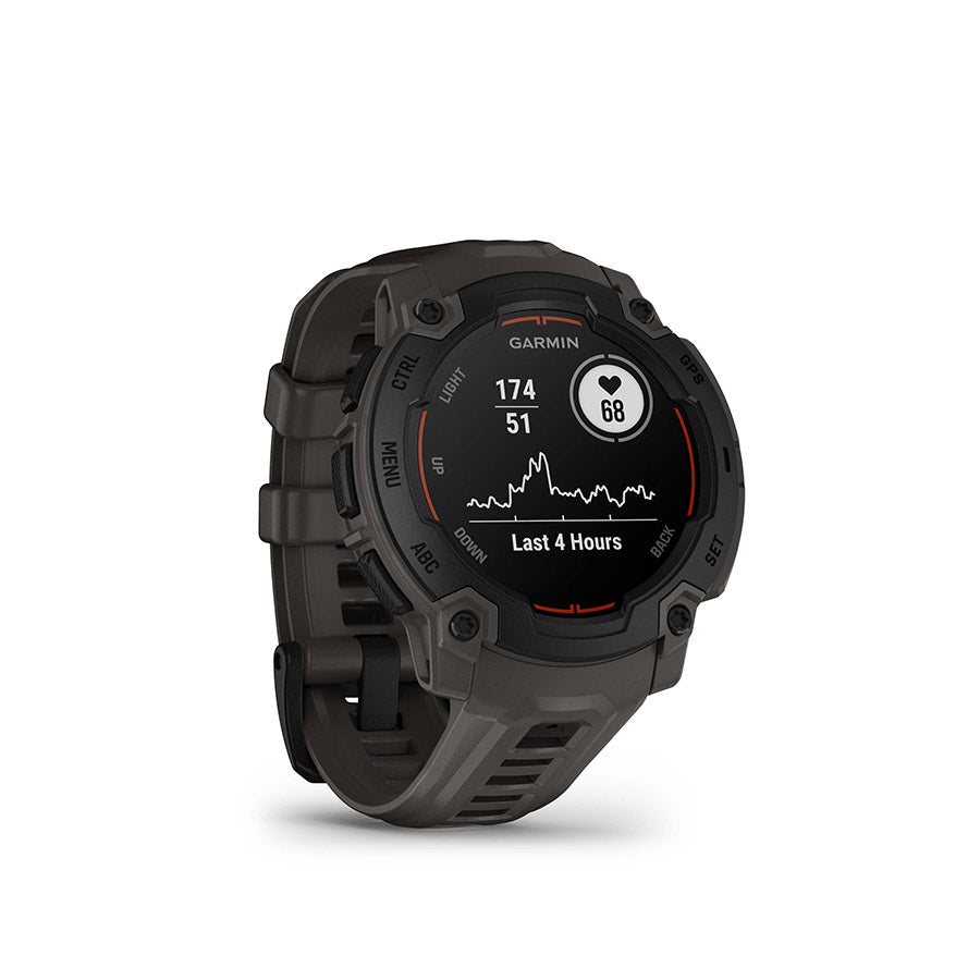 650544-02::2::650544-02::Garmin, Instinct E 45mm, Montre, Couleur de la montre: Noir, Bracelet: Anthracite - Silicone