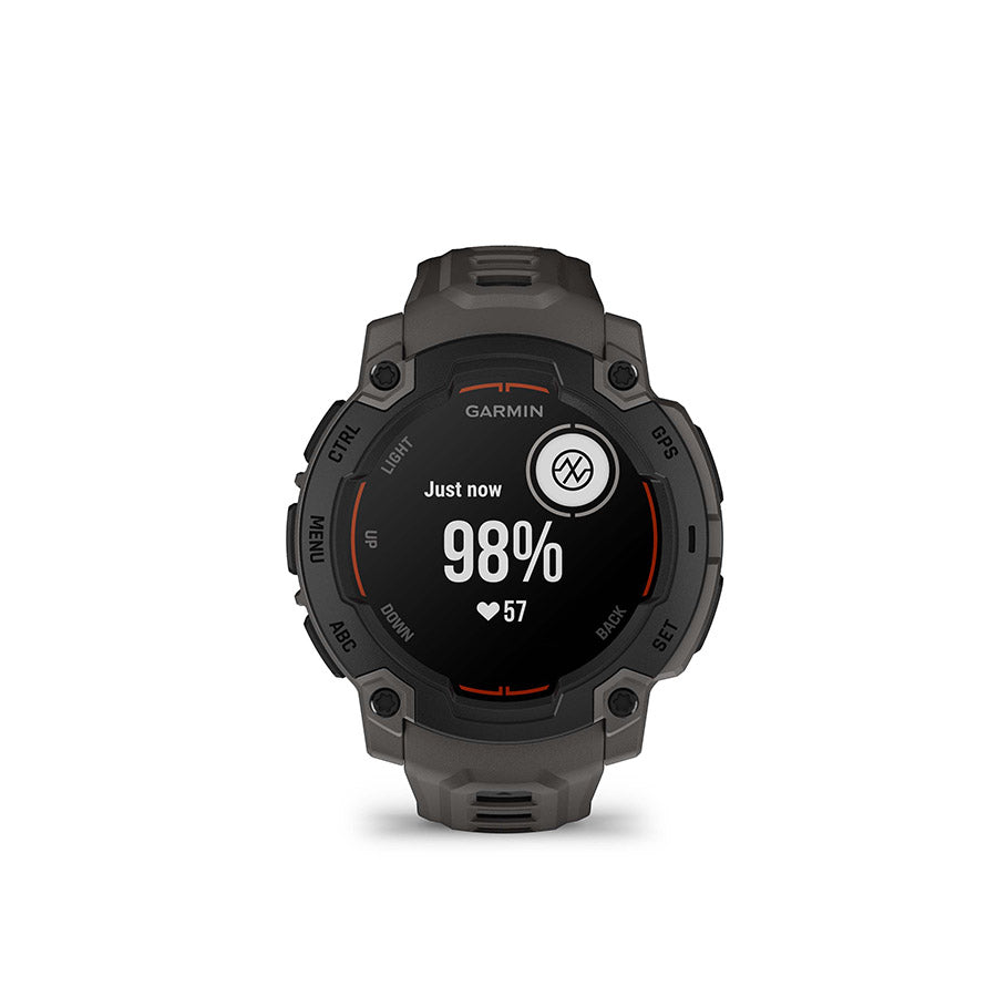 650544-02::9::650544-02::Garmin, Instinct E 45mm, Montre, Couleur de la montre: Noir, Bracelet: Anthracite - Silicone