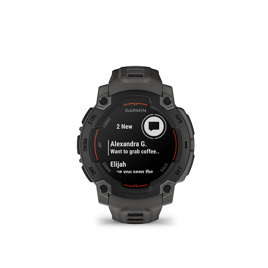 650544-02::10::650544-02::Garmin, Instinct E 45mm, Montre, Couleur de la montre: Noir, Bracelet: Anthracite - Silicone