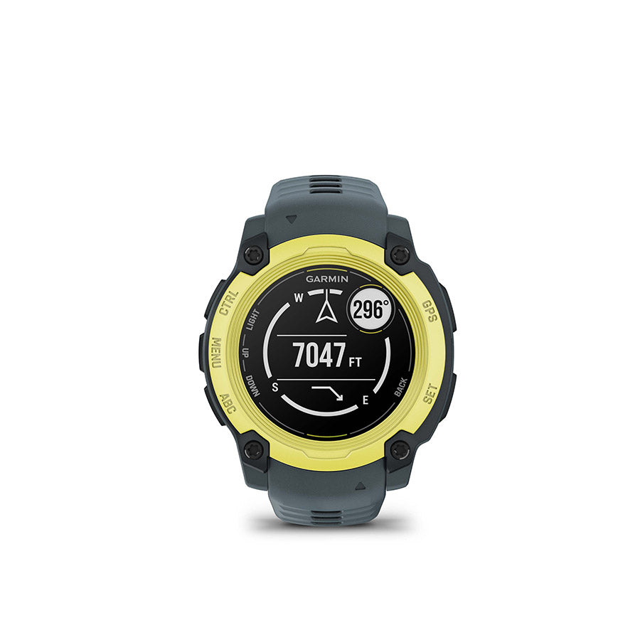 650545-01::3::650545-01::Garmin, Instinct E 40mm, Montre, Couleur de la montre: Lime électrique, Bracelet: Crépuscule - Silicone