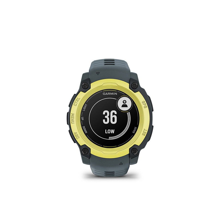 650545-01::7::650545-01::Garmin, Instinct E 40mm, Montre, Couleur de la montre: Lime électrique, Bracelet: Crépuscule - Silicone