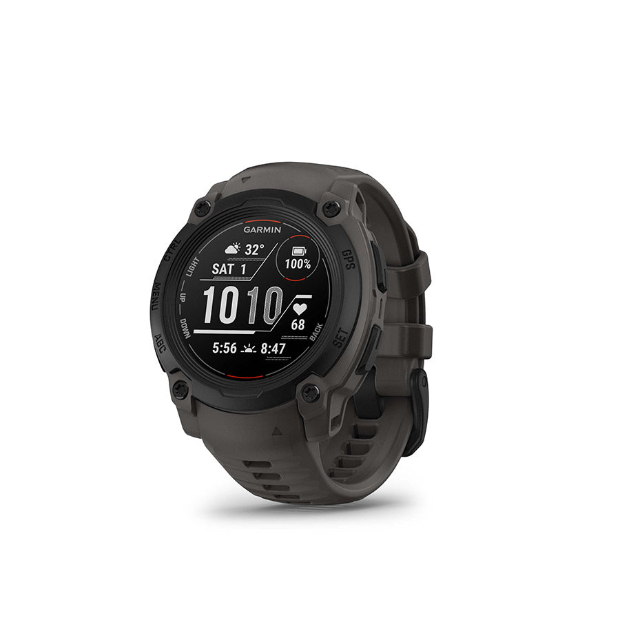 650545-02::0::650545-02::Garmin, Instinct E 40mm, Montre, Couleur de la montre: Noir, Bracelet: Anthracite - Silicone
