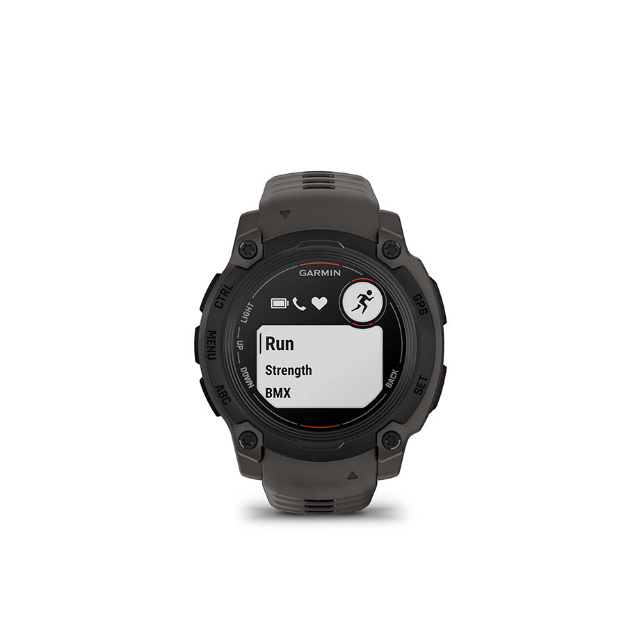 650545-02::1::650545-02::Garmin, Instinct E 40mm, Montre, Couleur de la montre: Noir, Bracelet: Anthracite - Silicone