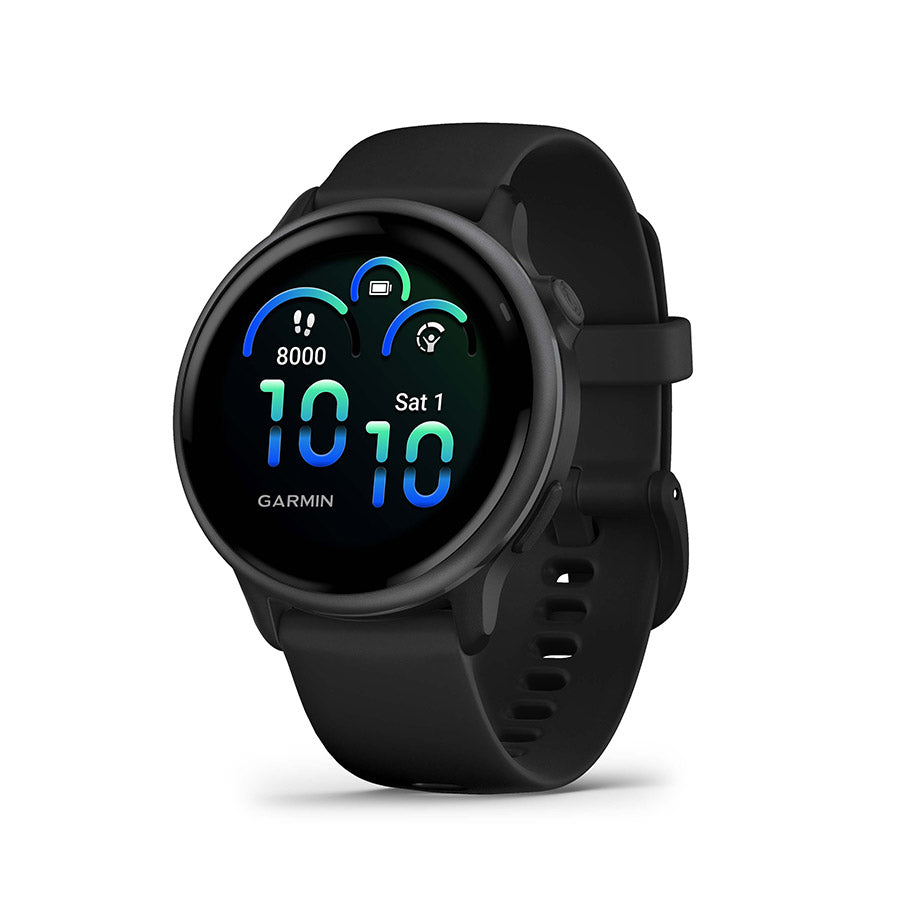 650546-01::0::650546-01::Garmin, vivoactive 6, Montre, Couleur de la montre: Ardoise, Bracelet: Noir - Silicone