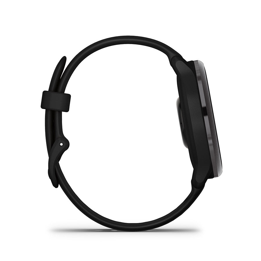 650546-01::4::650546-01::Garmin, vivoactive 6, Montre, Couleur de la montre: Ardoise, Bracelet: Noir - Silicone