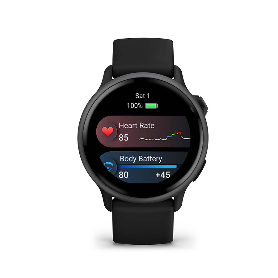 650546-01::5::650546-01::Garmin, vivoactive 6, Montre, Couleur de la montre: Ardoise, Bracelet: Noir - Silicone