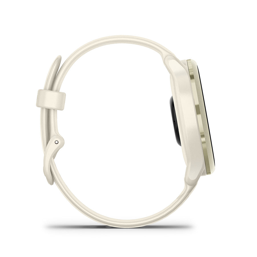 650546-02::4::650546-02::Garmin, vivoactive 6, Montre, Couleur de la montre: Or, Bracelet: Os - Silicone