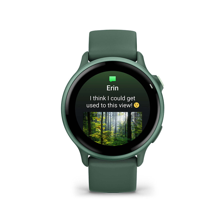 650546-03::1::650546-03::Garmin, vivoactive 6, Montre, Couleur de la montre: Vert Jasper, Bracelet: Vert Jasper - Silicone