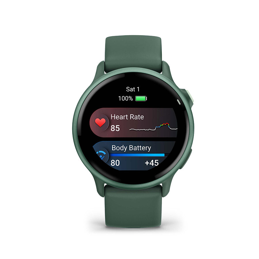 650546-03::5::650546-03::Garmin, vivoactive 6, Montre, Couleur de la montre: Vert Jasper, Bracelet: Vert Jasper - Silicone