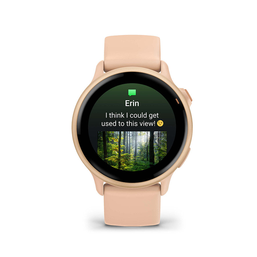 650546-04::1::650546-04::Garmin, vivoactive 6, Montre, Couleur de la montre: Aurore Rose, Bracelet: Aurore Rose - Silicone