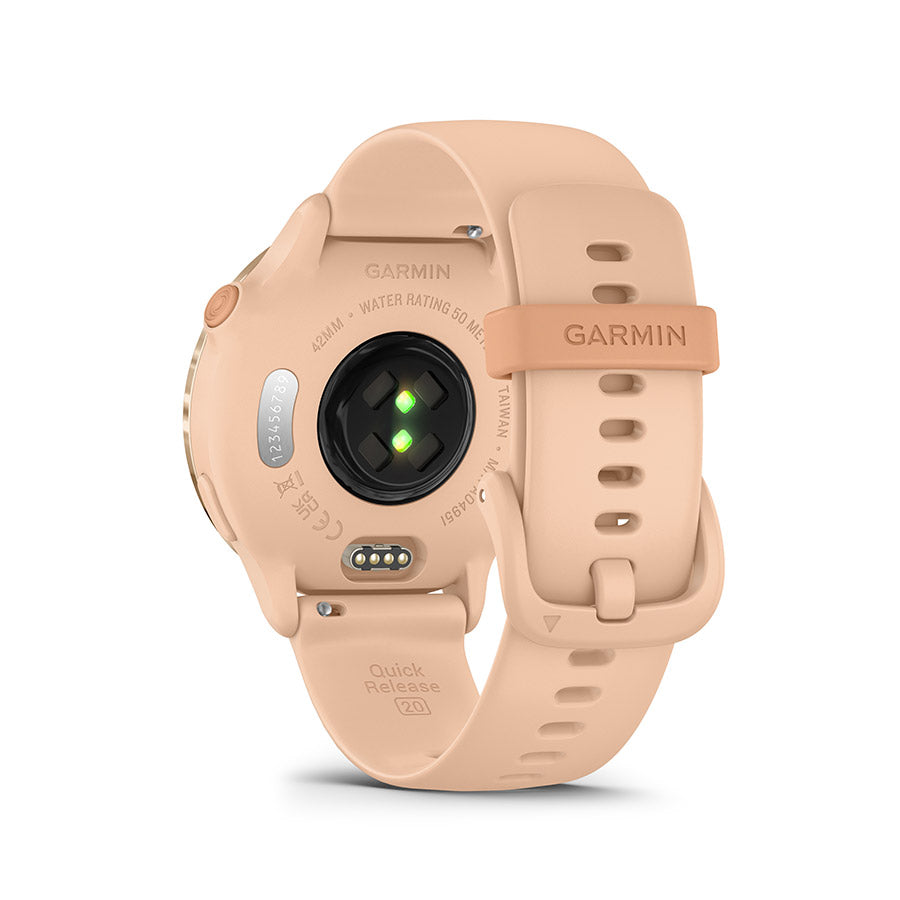 650546-04::6::650546-04::Garmin, vivoactive 6, Montre, Couleur de la montre: Aurore Rose, Bracelet: Aurore Rose - Silicone