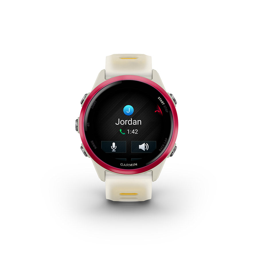 650552-03::3::650552-03::Garmin, Forerunner 570 42mm, Montre, Couleur de la montre: Os, Bracelet: Os Translucide/Mangue - Silicone