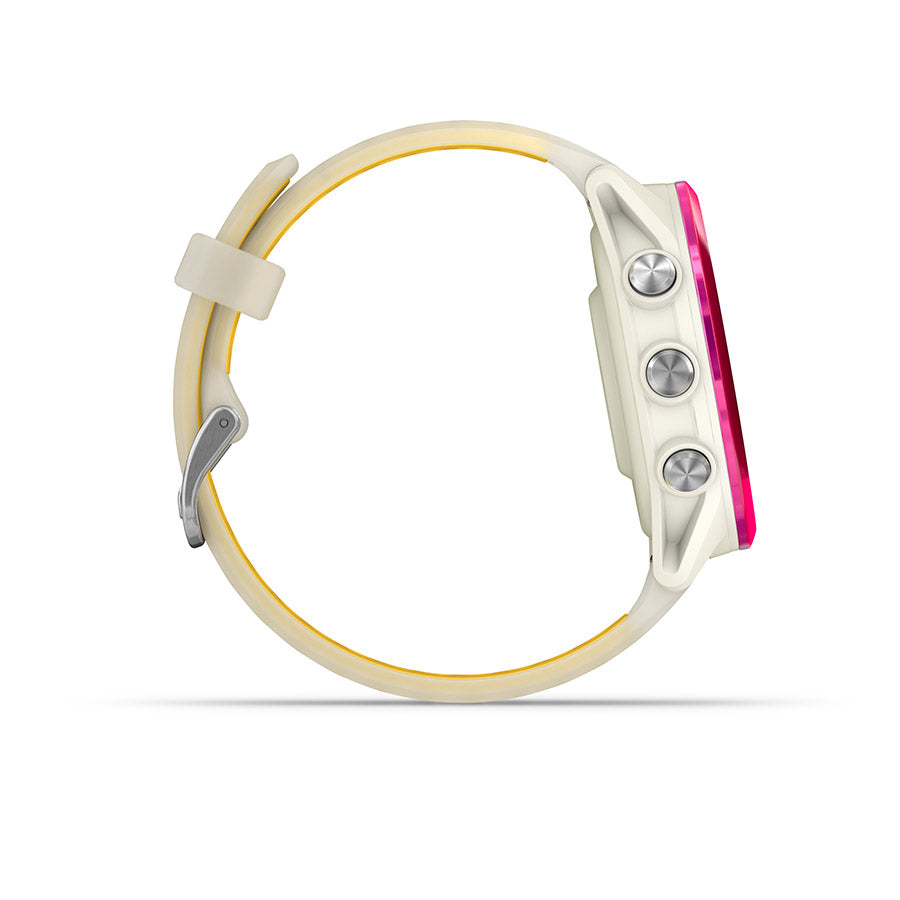 650552-03::4::650552-03::Garmin, Forerunner 570 42mm, Montre, Couleur de la montre: Os, Bracelet: Os Translucide/Mangue - Silicone