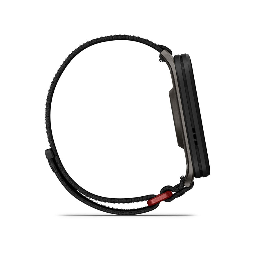 650556-01::4::650556-01::Garmin, Venu X1, Montre, Couleur de la montre: Noir, Bracelet: Noir - Nylon