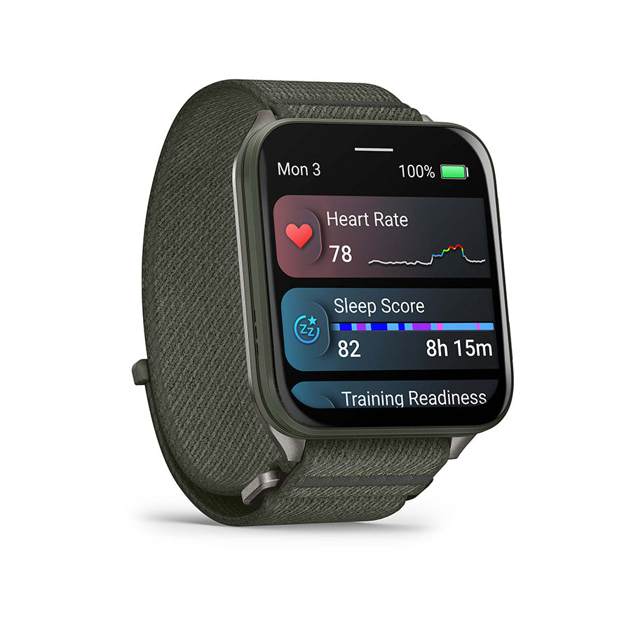 650556-02::2::650556-02::Garmin, Venu X1, Montre, Couleur de la montre: Mousse, Bracelet: Mousse - Nylon