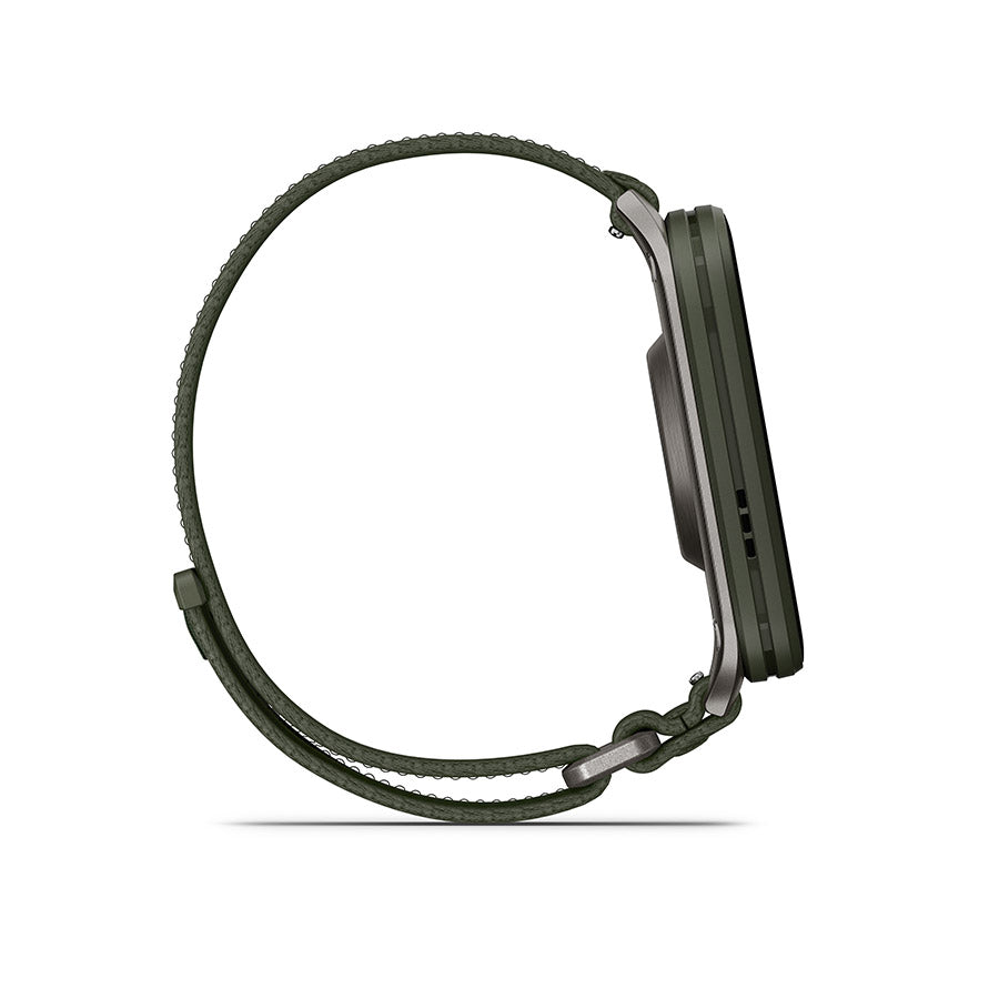 650556-02::4::650556-02::Garmin, Venu X1, Montre, Couleur de la montre: Mousse, Bracelet: Mousse - Nylon