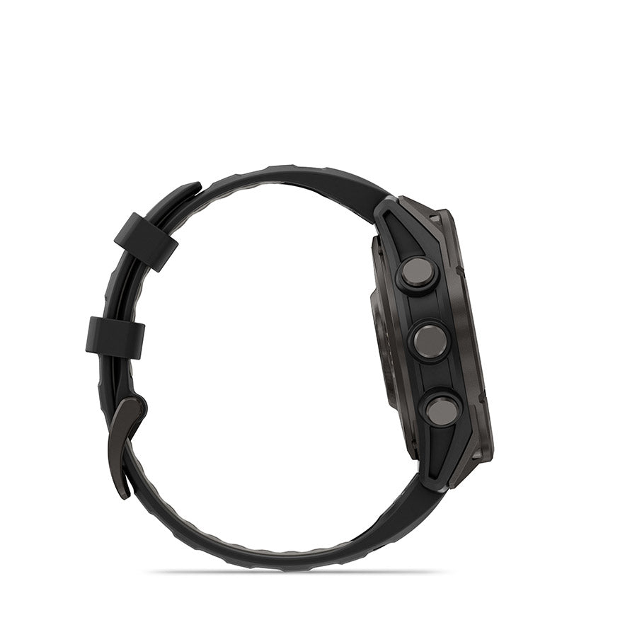 650560-01::8::650560-01::Garmin, fenix 8 Pro 47 mm- AMOLED Sap., Montre, Couleur de la montre: Gris, Bracelet: Noir/ Gris caillou - Silicone