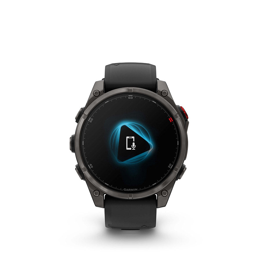 650560-01::10::650560-01::Garmin, fenix 8 Pro 47 mm- AMOLED Sap., Montre, Couleur de la montre: Gris, Bracelet: Noir/ Gris caillou - Silicone