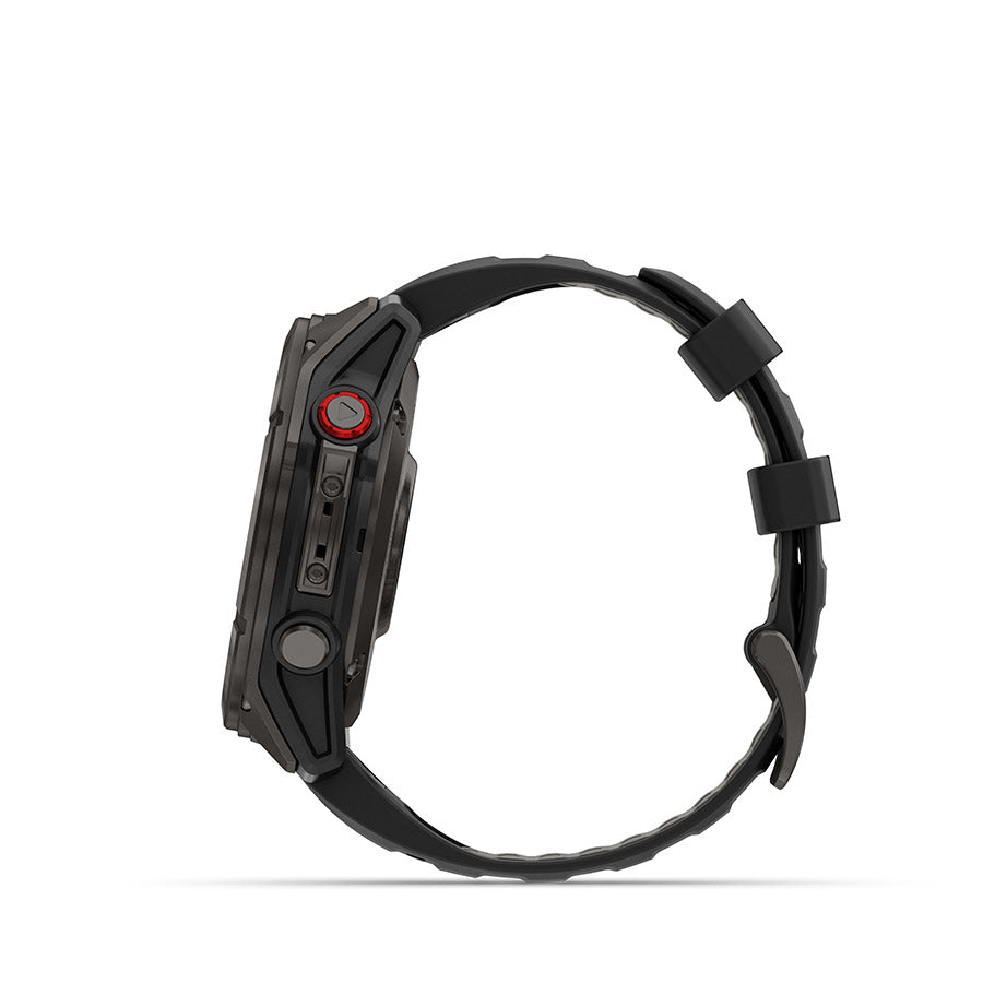 650561-01::4::650561-01::Garmin, fenix 8 Pro 51 mm- AMOLED Sap., Montre, Couleur de la montre: Gris, Bracelet: Noir/ Gris caillou - Silicone