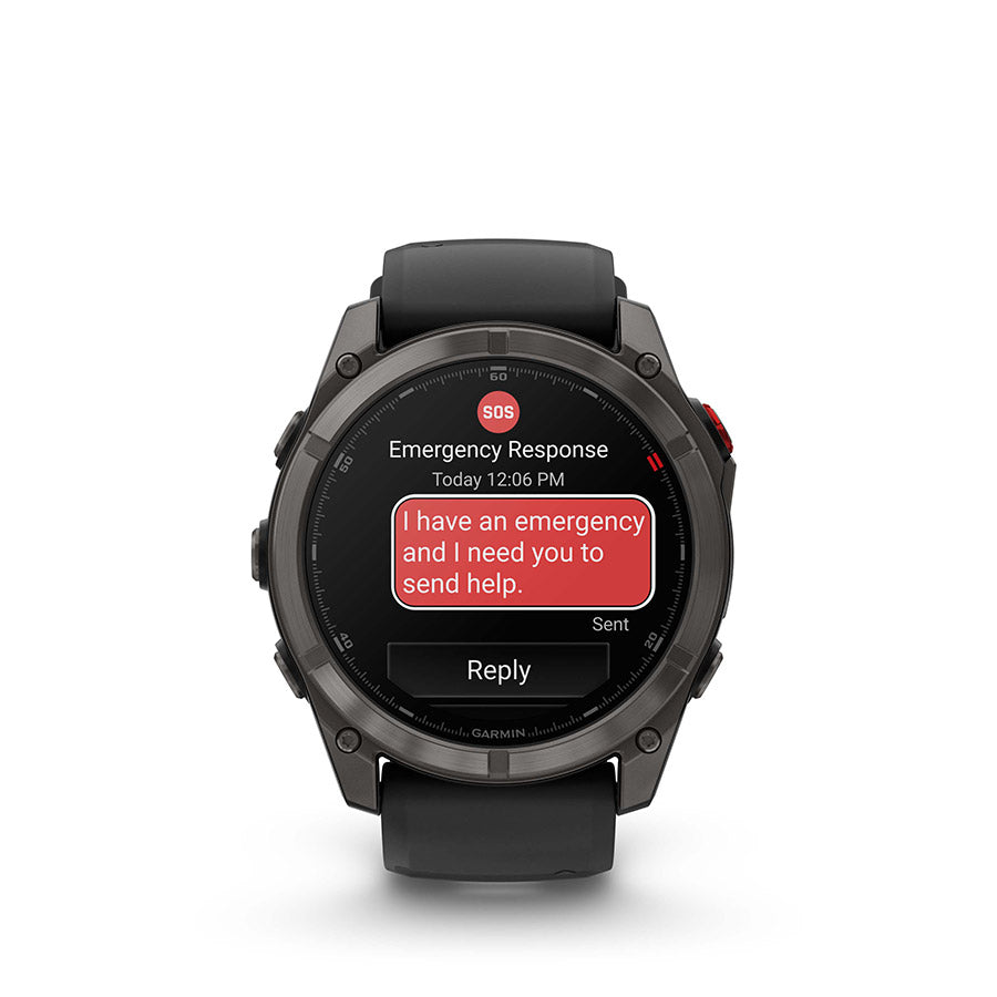 650561-01::5::650561-01::Garmin, fenix 8 Pro 51 mm- AMOLED Sap., Montre, Couleur de la montre: Gris, Bracelet: Noir/ Gris caillou - Silicone