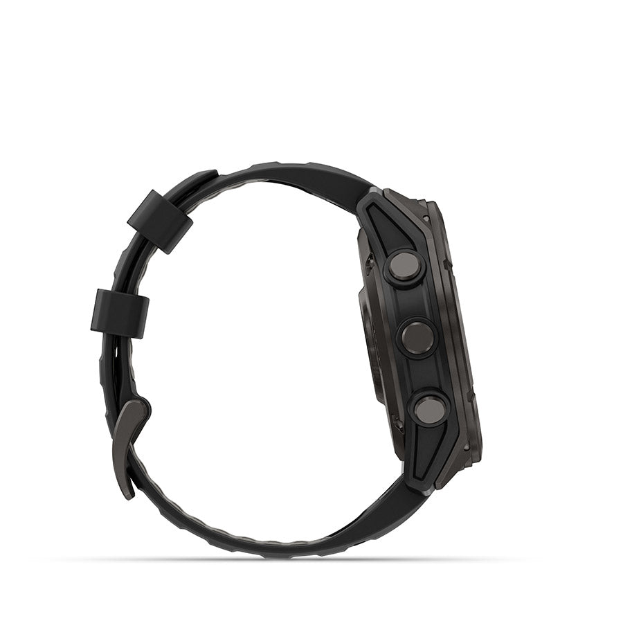 650561-01::8::650561-01::Garmin, fenix 8 Pro 51 mm- AMOLED Sap., Montre, Couleur de la montre: Gris, Bracelet: Noir/ Gris caillou - Silicone