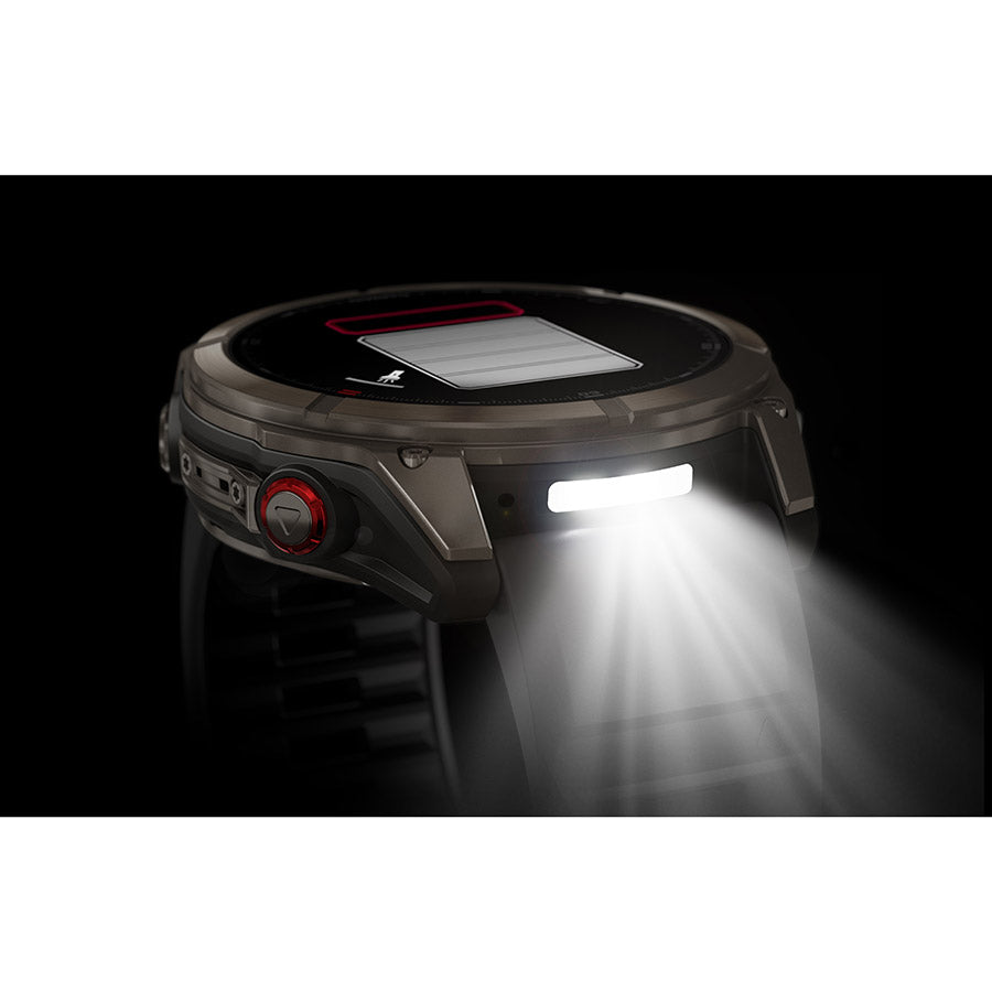 650561-02::2::650561-02::Garmin, fenix 8 Pro 51 mm- AMOLED Sap., Montre, Couleur de la montre: Gris, Bracelet: Noir - Silicone