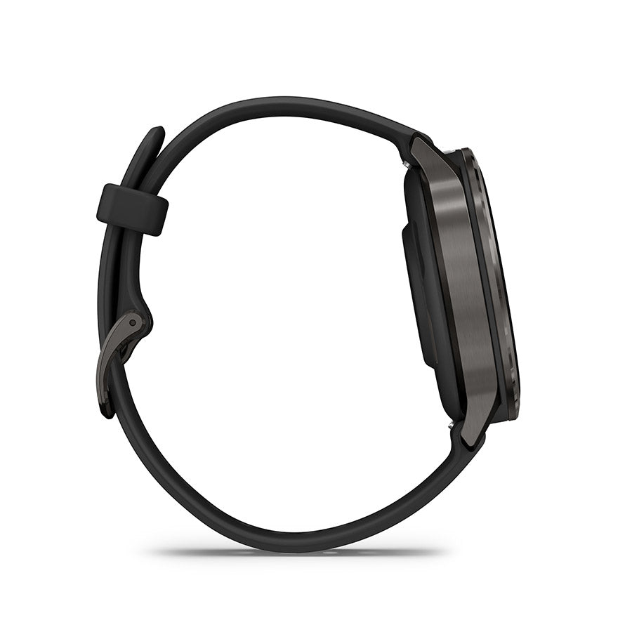 650563-03::4::650563-03::Garmin, Venu 4 41mm, Montre, Couleur de la montre: Ardoise, Bracelet: Noir - Silicone