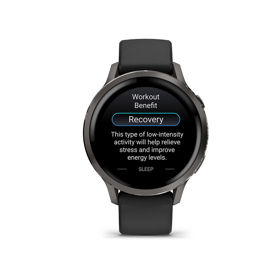 650563-03::5::650563-03::Garmin, Venu 4 41mm, Montre, Couleur de la montre: Ardoise, Bracelet: Noir - Silicone