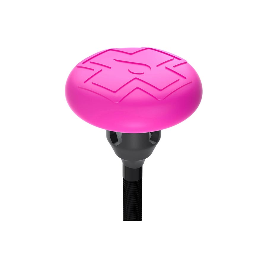 660347-02::1::660347-02::Muc-Off, Tubeless Tag Holder avec Ensemble de Valves 44mm, Noir/Rose