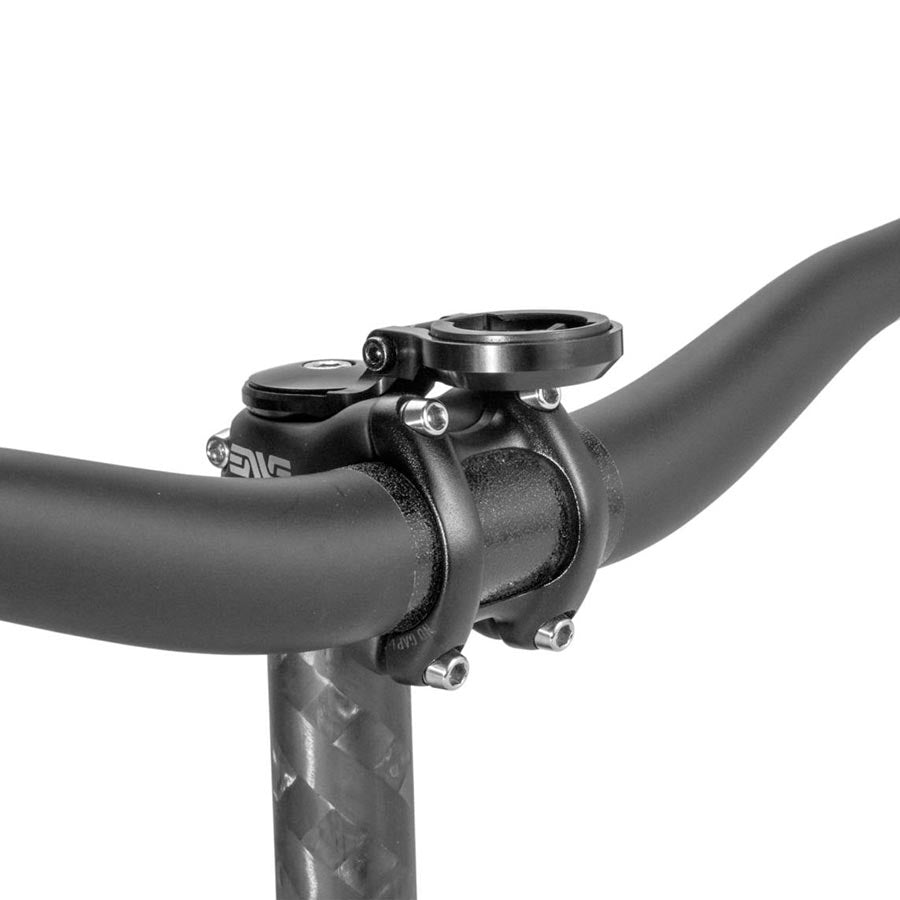 660358-01::1::660358-01::K-Edge, Garmin Boost Stem, Support de cyclomètre, Fixation de capuchon de potence, Aluminium, Noir