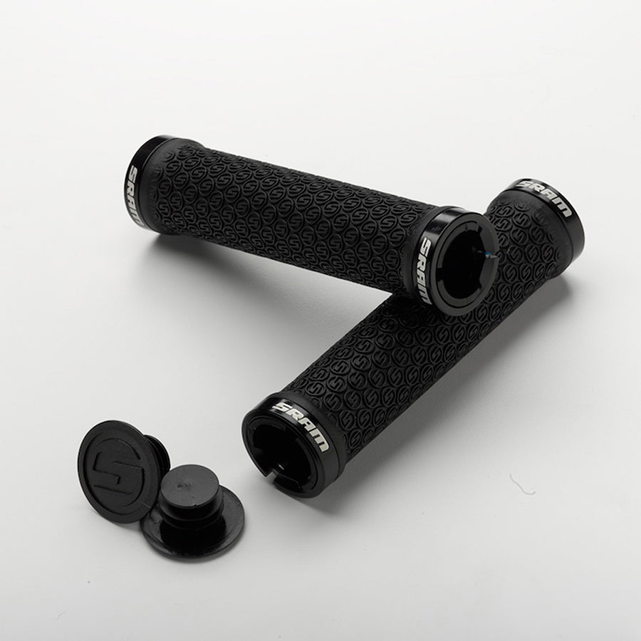 670195-01::0::670195-01::SRAM, Lock-On, Poignées, 130mm, Noir, Paire
