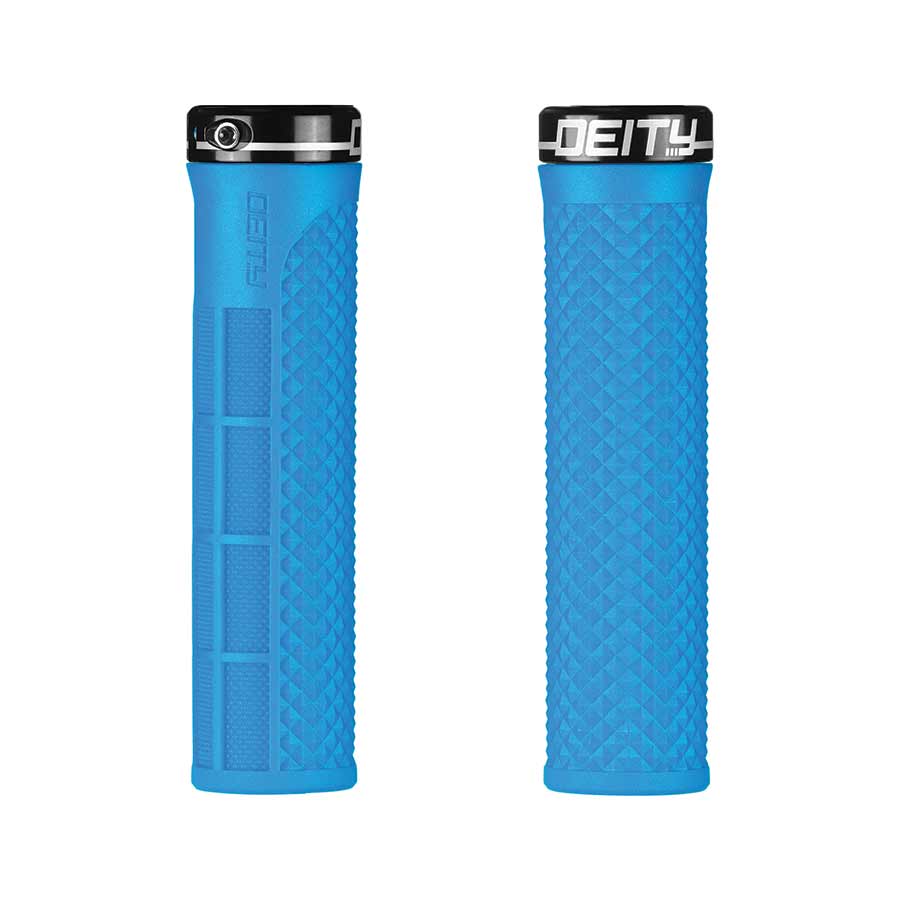 670656-05::0::670656-05::Deity, LockJaw, Poignées, 132mm, Bleu, Paire