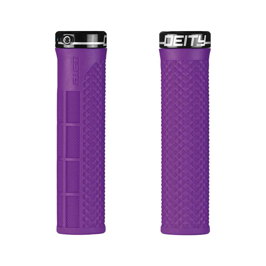 670656-08::0::670656-08::Deity, LockJaw, Poignées, 132mm, Mauve, Paire