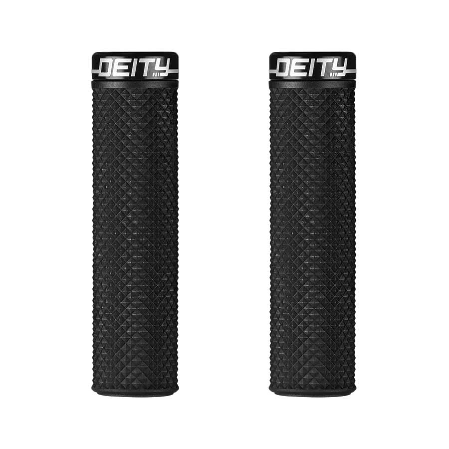 670657-01::0::670657-01::Deity, Supracush, Poignées, 133mm, Noir, Paire