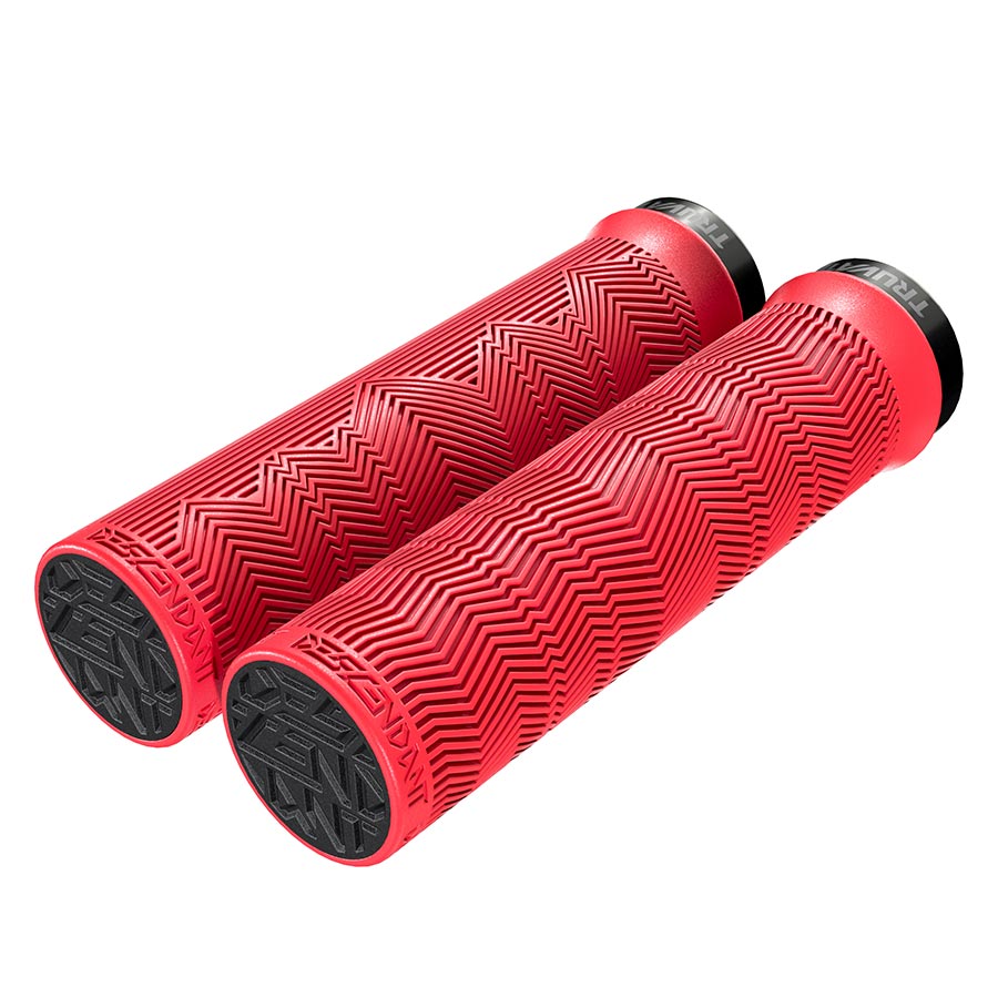 670674-02::0::670674-02::Truvativ, Descendant à un collet, Poignées, 133mm, Rouge, Paire
