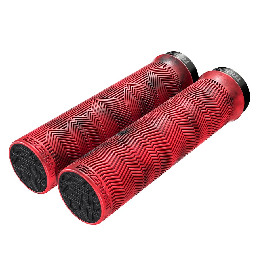 670674-06::0::670674-06::Truvativ, Descendant à un collet, Poignées, 133mm, Rouge/Rouge Sang, Paire